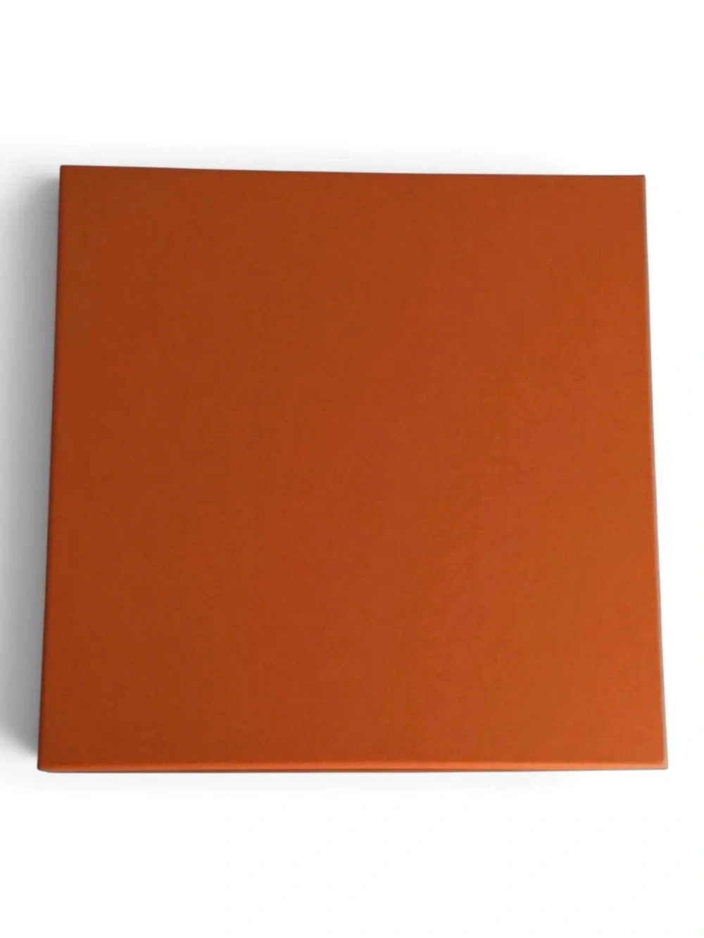 Hermès Orange Gift Box – 7.5” Square – Excellent, Like-New